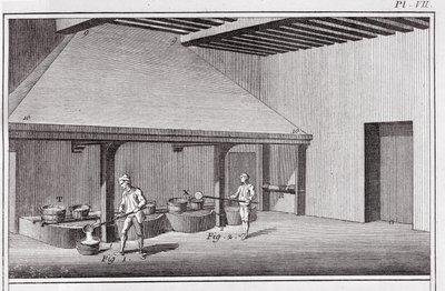 Refining Saltpetre, Illustration from the 